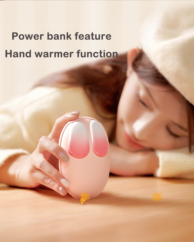 Charming Pink Rabbit Hand Warmer – Perfect Gift for Birthdays and Valentine's Day