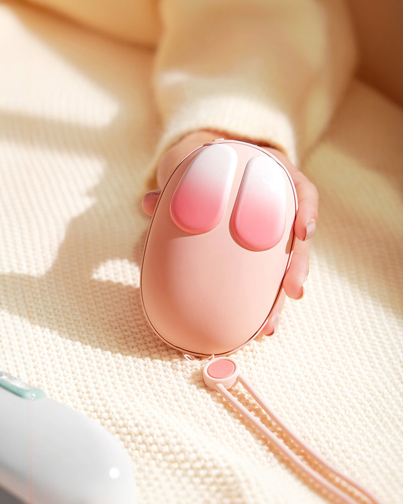 Cute Bunny Hand Warmer & Power Bank 8000mAh Portable, Fashionable & Compact