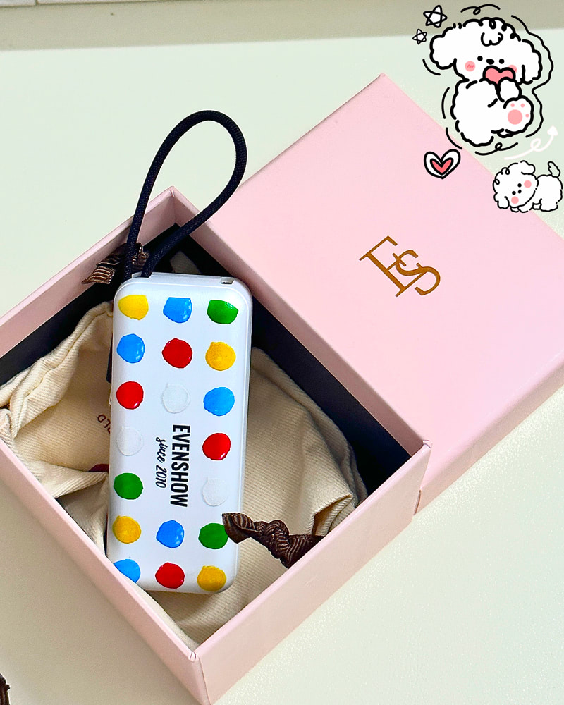 Cute Polka Dot 5000mAh Power Bank – Compact and Perfect for Handbags!