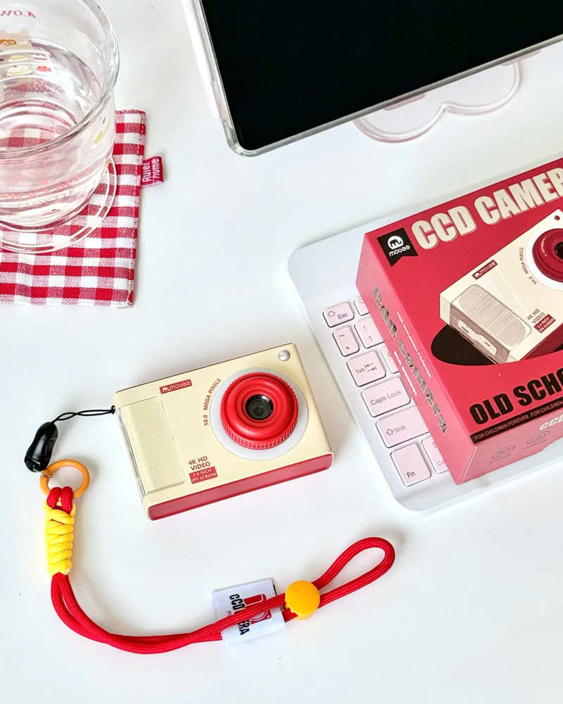 Kids' Retro Punk Camera with Dual Lenses and 96MP Clarity