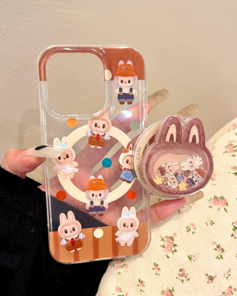 Labubu Cartoon Magnetic Phone Stand – Y2K Style