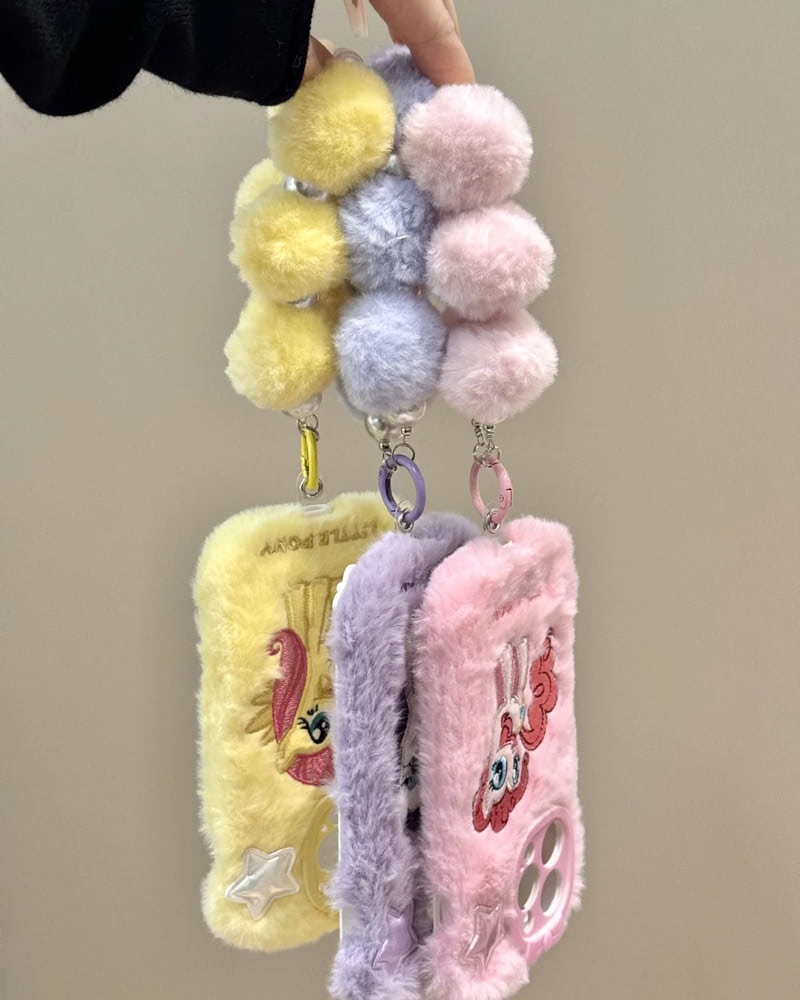 My Little Pony Fuzzy Phone Case for Apple iPhones