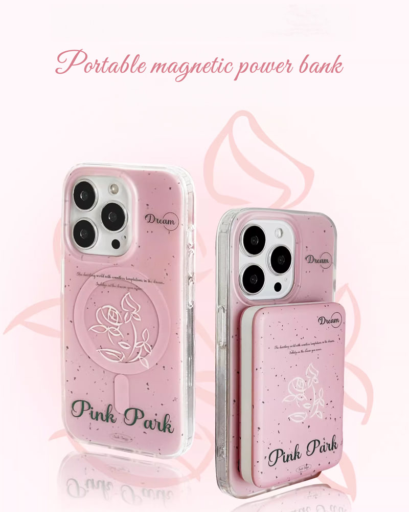 RoseGlow Magnetic Charger – Wireless Fast Charging Beauty