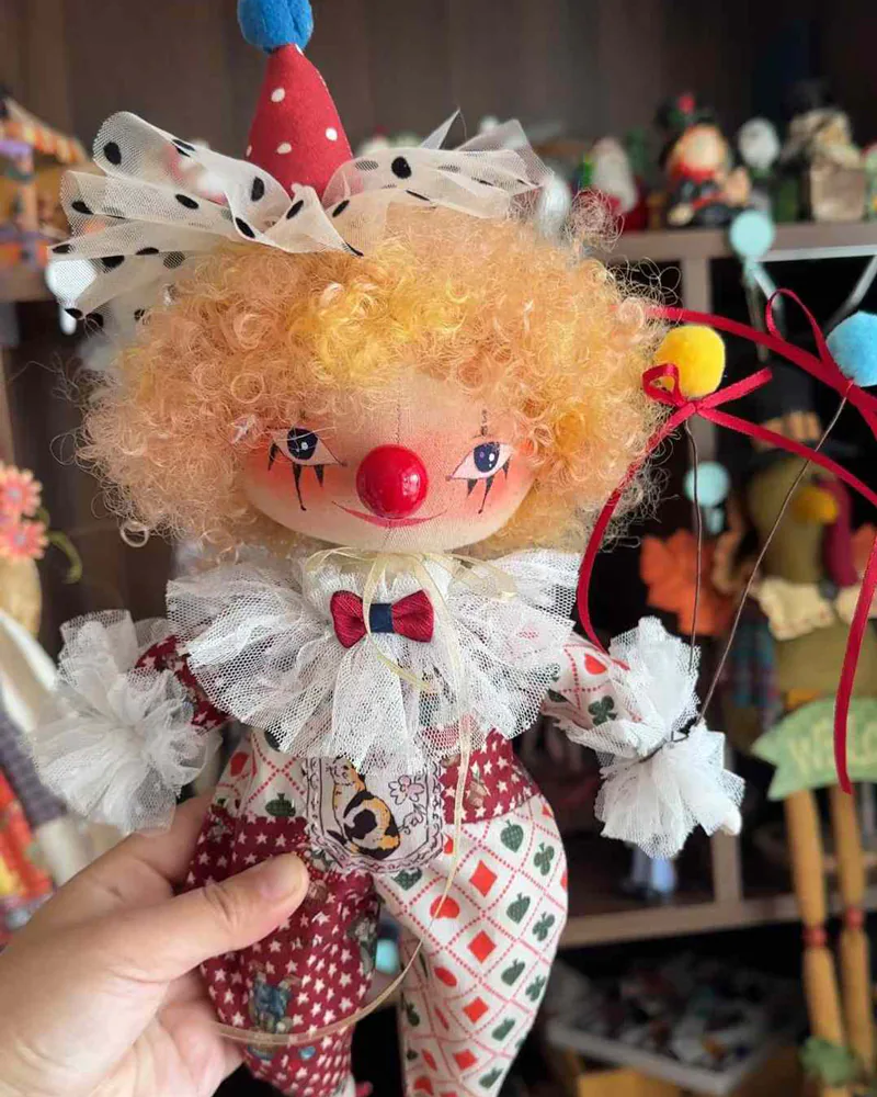 Handmade Fabric Art Dolls Cute Collectibles