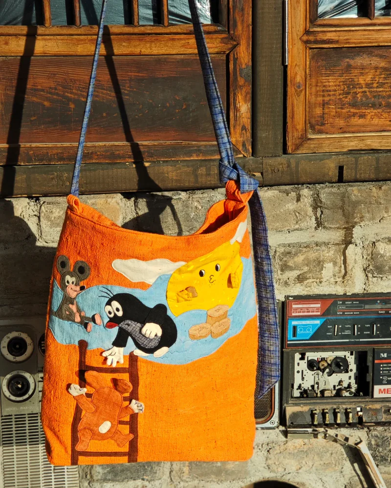 Whimsical Handmade Bags Featuring Classic Characters