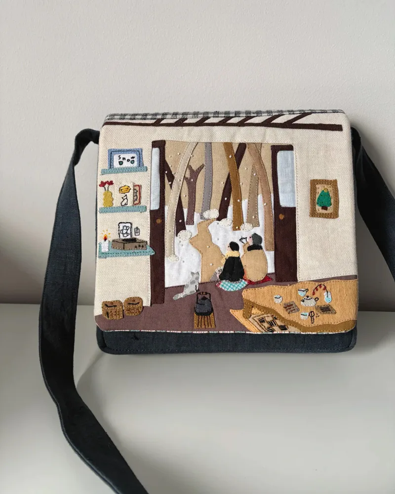 Handmade Cartoon Fabric Shoulder Bag